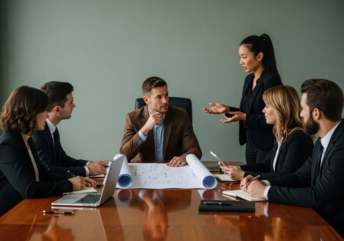 Startup founder consulting with tax advisor